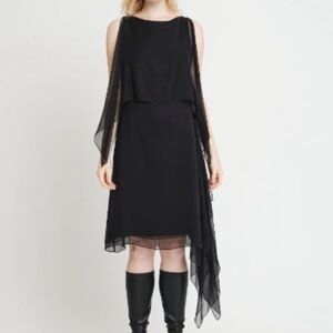 Morgane Le Fay Caelia silk dress M